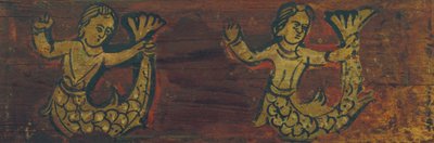 Deckenpaneel mit Meerjungfrauen von Unbekannt Unbekannt